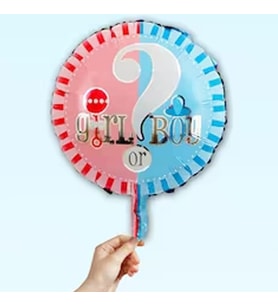 Girl or Boy Folyo Balon, 45 cm-