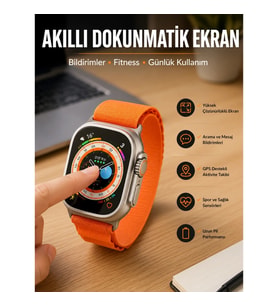 Mey İthalat® Akıllı Saat Uyku ve Spor Takibi Yeni Nesil Bluetooth Bağlantılı Amoled Ekran