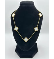 Arnes Jewelry Çelik Van Cleef Yonca Kolye (Gold)
