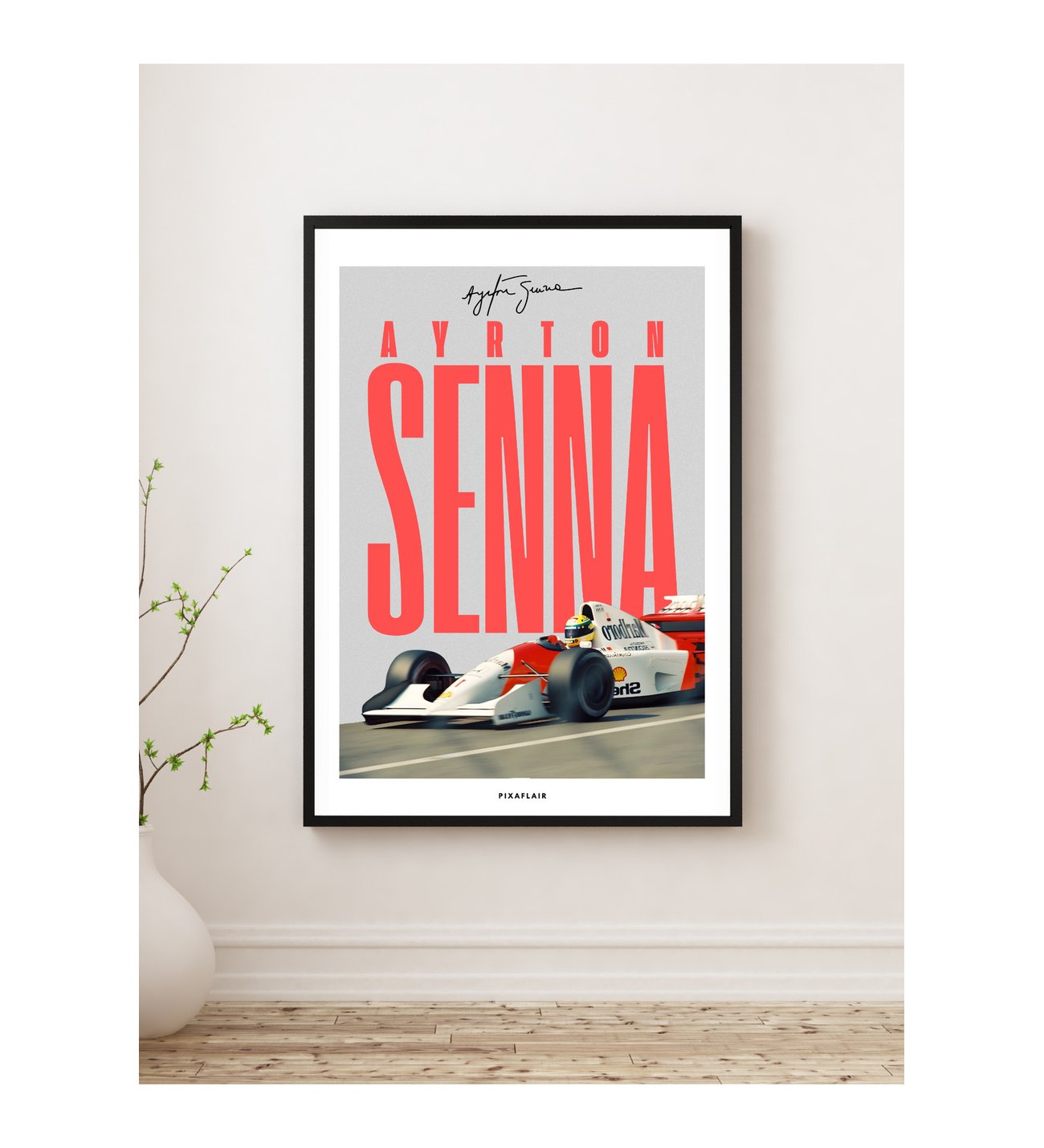 sennaページ Ayrton Senna Formula 1 - Çerçevesiz Poster