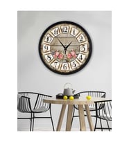 bilge Retro Tasarımlı Duvar Saati 35 x 35 CM (Karışık)