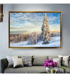 Altın Çerçeveli dekoratif tablo a370 (Gold)