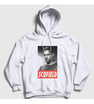 Presmono Unisex Beyaz Michael Scofield Prison Break Kapüşonlu Sweatshirt 276091tt