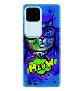Vivo V30 Kılıf Silikon Desen Özel Seri Super Meow 1715