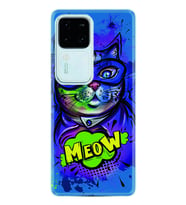 Vivo V30 Kılıf Silikon Desen Özel Seri Super Meow 1715