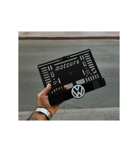 MOTORSİKLET PLAKALIK WOLKSWAGEN LOGOLU LAZER KESİM PLEKSİ