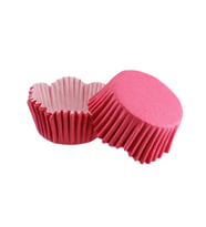 Cupcake Kalıbı Pet Kapsül Dalgalı Kek Kalıbı 65X38 MM (100 Adet)  Fuşya