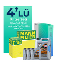 MANN Mercedes CLS300 Dizel Filtre Bakım Seti Liqui Moly Motor Yağlı (2018-2023) 4 Lü