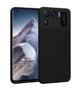 Microsonic Matte Silicone Xiaomi Mi 11 Ultra Kılıf Siyah