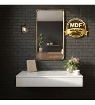 Makyaj Masası Dresuar MDF Çekmeceli Duvara Montajlı Dolap 80 cm (Parlak Beyaz)