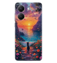 Xiaomi Poco X7 Pro Kılıf Boutique Baskılı Resimli Manzara Kedi Pcode -096