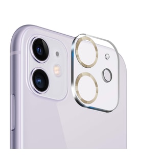 Binano iPhone 11/12 Mini 3D Pro Kamera Koruyucu Retro Gold