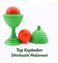 Yeşil Renk Sihirli Kupa Top Kaybetme Oyunu 7 cm
