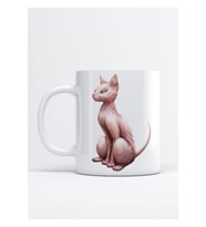 Tüysüz Kedi Sphynx Baskılı Porselen Kupa Bardak