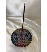 Yaşam Çiçeği Hayat Çiçeği Yaşam Ağacı Hand Made El İşi Feng Shui Ejderha Yılı Doğal Obsidyen Taşı Çubuk Konik Tütsülük (Çok Renkli)