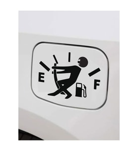 Yakıt Göstergesi Depo Kapağı Sticker 15 Cm