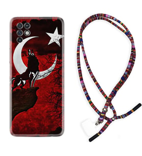 INFINIX Note 11 Pro Note 10 Hot 9 Play Kılıf Boyun Asklı Rasta Silikon Wolf and Moon 2 1381