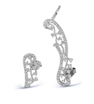 925 Ayar Gümüş Zirkon Taşlı Küpe - K021801