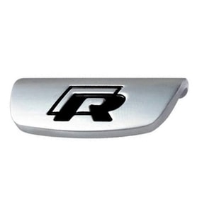 Space Premium R direksiyon logosu R logo nikel-siyah renk