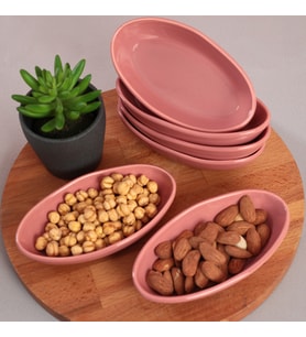 Keramika Gül Kurusu Deniz Çerezlik/Sosluk 14 Cm 6 Adet