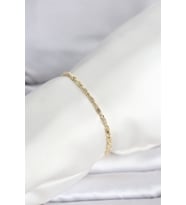 CM 14K Gold Renk Burgu Zincirli Model Kadın Bileklik - TJ-BB8286