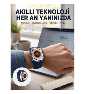 Mey İthalat® Ultra Akıllı Saat 420x480 IPS Ekran Kalp Atış Yeni Nesil