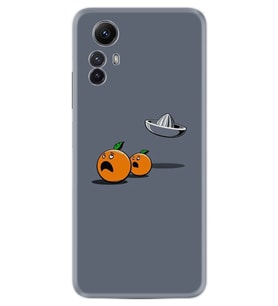 Xiaomi Redmi Note 12S Kılıf Resimli Desenli Baskılı Silikon Orange Escape 1374