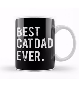 Best Cat Dad Ever,cat Daddy Gift Funny Cat Husband Fathers Day Gift Kupa Bardak Porselen