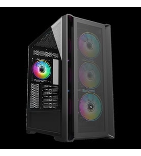 FRISBY 850W 80+ FC-9445G 4-RGB FANLI GAMING MID-TOWER PC KASASI