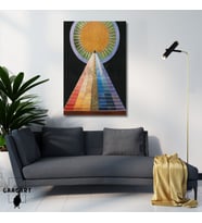 Tekli Dikey Kanvas Tablo Ünlü Eserler Hilma af Klint Altarpiece No I