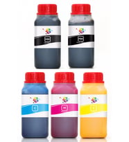 Qc Epson SureColor SC-T5000 Yazıcı Uyumlu Kartuş Mürekkebi 250ml PRO PRO Set-5 Renk
