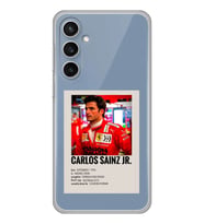 Samsung Galaxy S23 FE Uyumlu Carlos Sainz Desenli Şeffaf Telefon Kılıfı