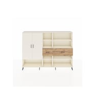 Arges Dolap 10 Raflı 2 Çekmeceli 2 Kapaklı 220x30x163 Aytaşı-Aytaşı/Çam