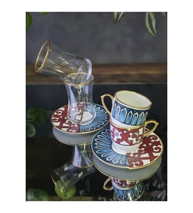 olivia 2 kişilik kahve ve çay seti