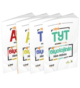YKS-TYT-AYT Biyolojinin Kara Kutusu ÖSYM Çıkmış Soru Bankası 4lü Set Konu Özetli Dijital Çözümlü