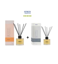 Kavun Happy Place + Sümbül Amber Iconic Place Dekoratif Ortam Kokusu 120 ml - Bambu Çubuklu (Standart)