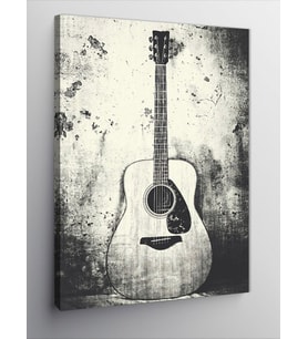 Kanvas Tablo Akustik Gitar