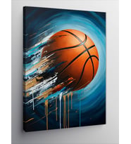 Kanvas Tablo Basketbol Topu Patlaması