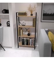 Dekoratif Kitaplık Ahşap Çok Amaçlı Raf Mini Kİtaplık Siyah