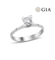 0.35 Karat E vs2 GIA Sertifikalı Tektaş Yüzük