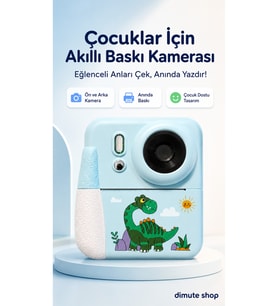 Dijital Fotoğraf Makinesi Çocuk Termal Resim Kağıt Baskılı Yazıcı Kamera Vi