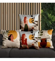 eJOYA Modern Tasarımlı 4'lü Yastık İçi Ve Kırlent Kılıfı 45cm 113811