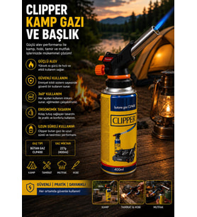 Kamp Gazı ve Ateşleyici Başlık - Ocak Kartuş 400 ml