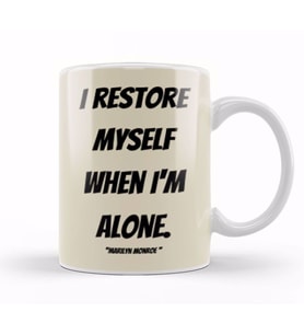Marilyn Monroe Quotes Art Gift   Vintage Retro Style Kupa Bardak Porselen