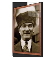 Atatürk Cam Tablo 4 mm Dayanıklı Temperli Cam