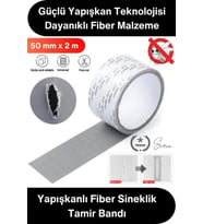 #YamaBandı Sineklik Tamir Bandı Yapışkanlı Fiber Tül Yama 50 mm x 2 Metre Delik Onarım Bandı Pencere