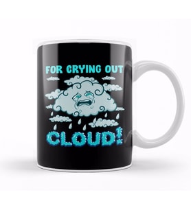 For Crying Out Cloud Rain Weather Meteorology Pun Kupa Bardak Porselen