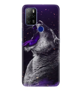 Omix X300 X500 X400 X600 X700 Kılıf Desemli Silikon Purple Leopar 1750