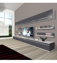 Decoraktiv Eko 360Y Mdf Tv Ünitesi Tv Sehpası (Beyaz - Antrasit)