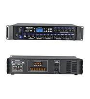 Dexun D-500 Usb Sd Kart Bluetooth 350-700 W 6 Bölgeli Amfi 3 Aux 3 Mikrofon Giriş Trafolu Mixer Anfi